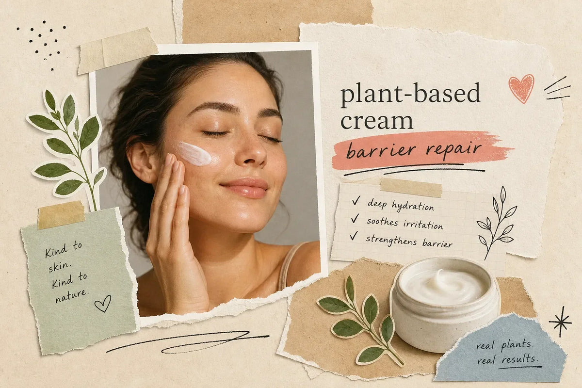 How Plant-Based Cream Restores a Dry, Damaged Skin Barrier