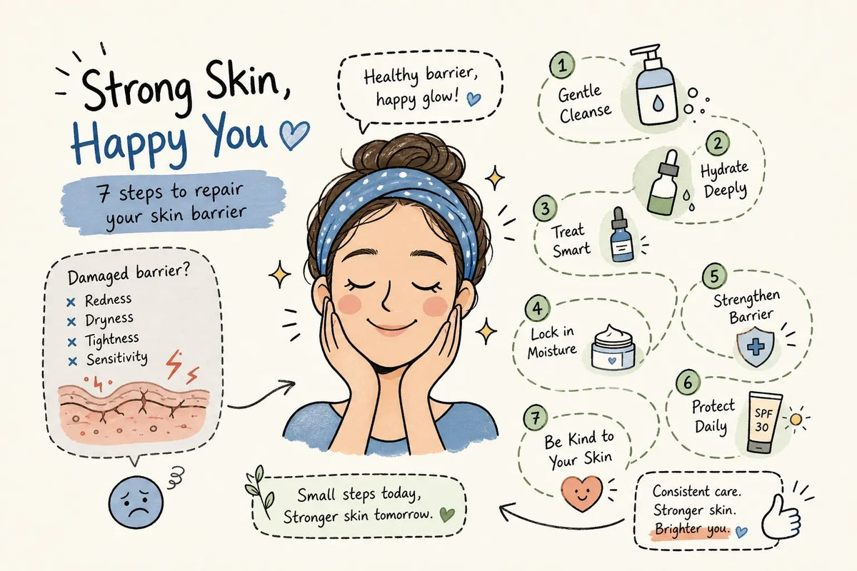 Skin barrier repair: a 7-step routine that actually works