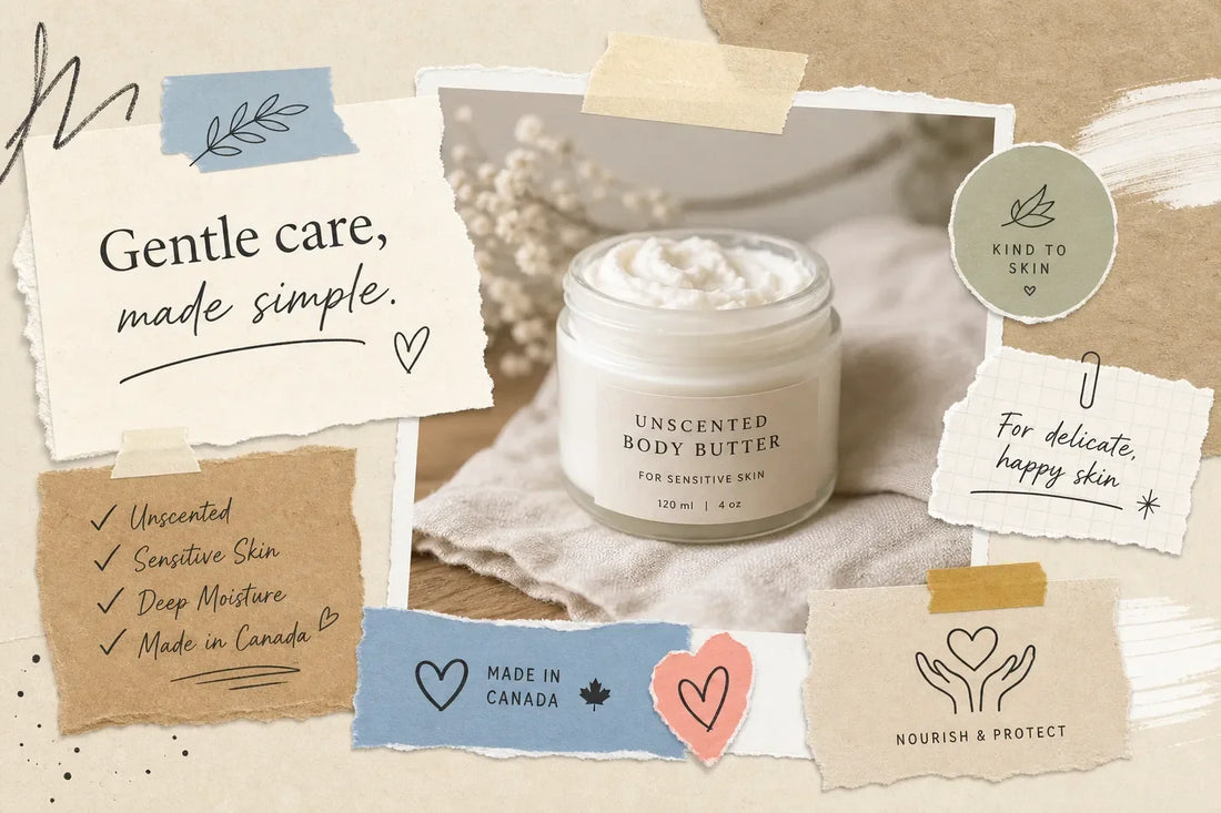The best unscented body butter for sensitive skin in Canada